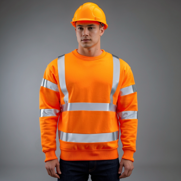 orange hi vis sweatshirt