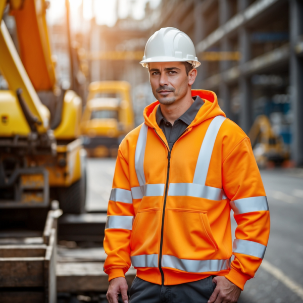 orange hi vis hoodie