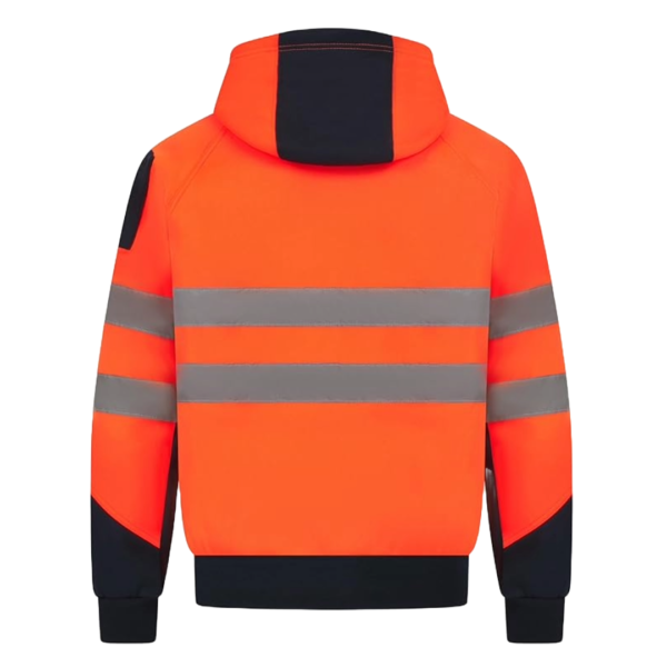 Orange Hi Vis Hoodie - Image 2
