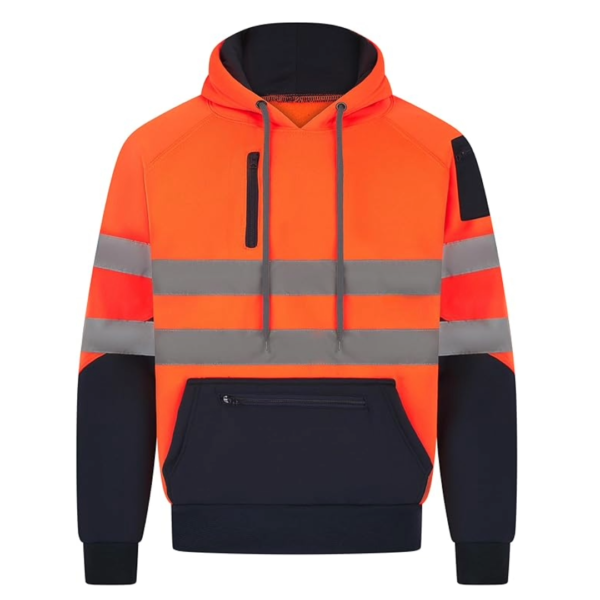 orange hi vis hoodie